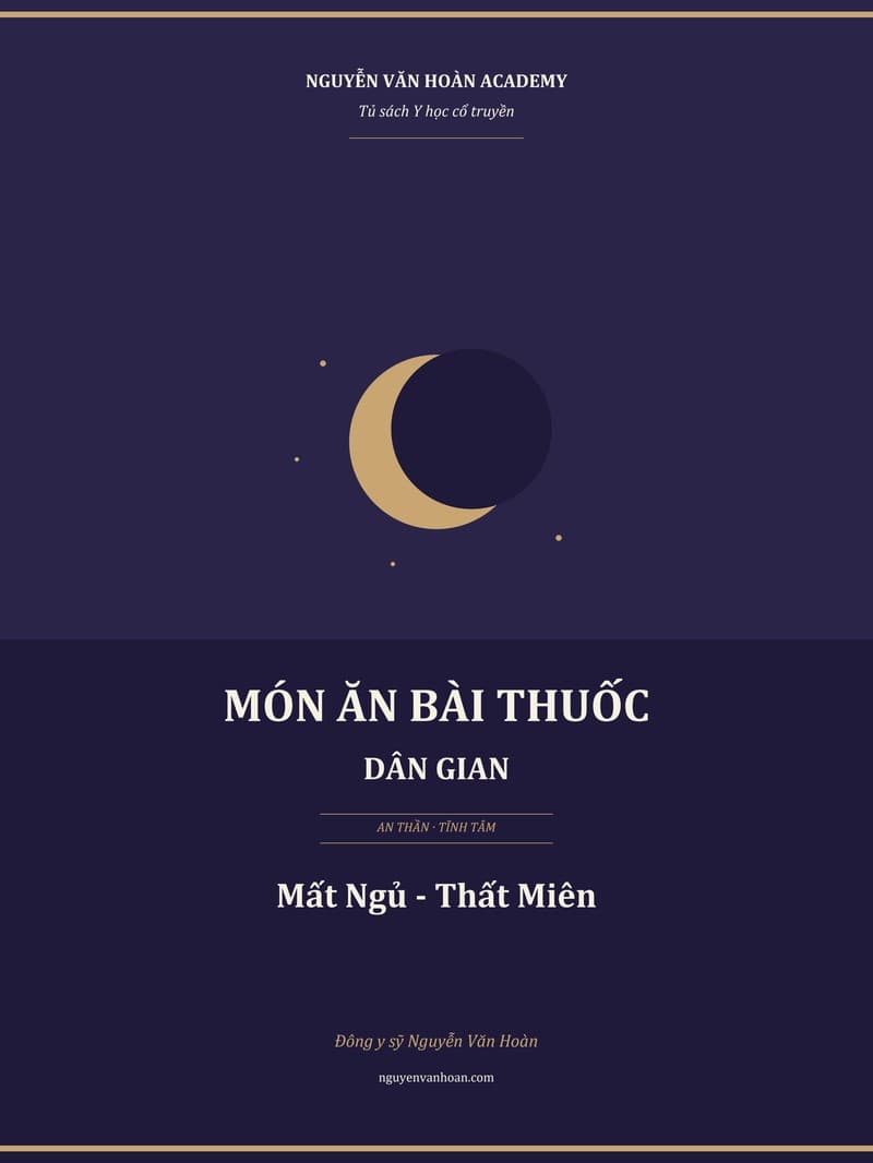 Ebook: Món Ăn Bài Thuốc Dân Gian - Mất Ngủ (Thất Miên)